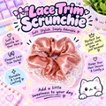 Lace Trim Scrunchie