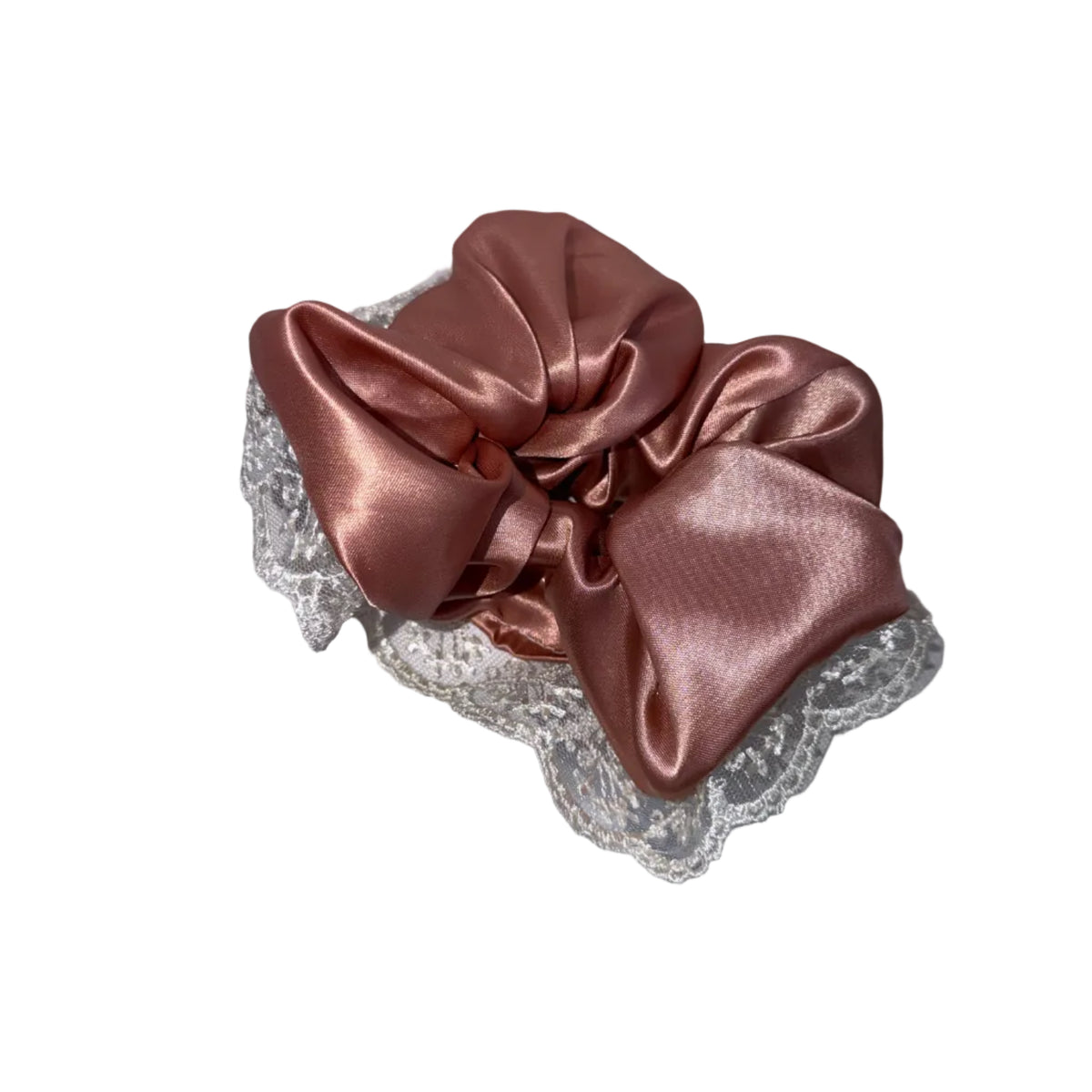 Lace Trim Scrunchie